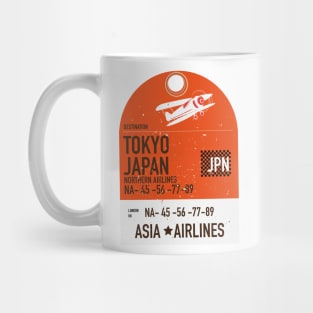 Tokyo Japan Travel ticket Mug